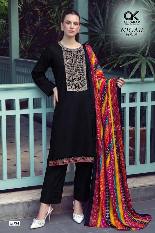 Al karam nigar vol 5 dress materials wholesale
